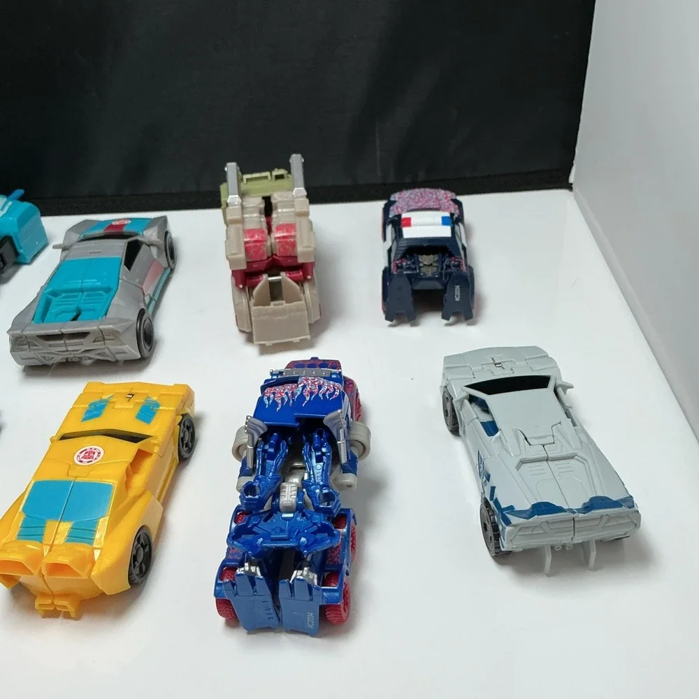 Transformers Lot Of 11 1-Step Changer Hasbro Turbo Changers Bumblebee Drift Car
